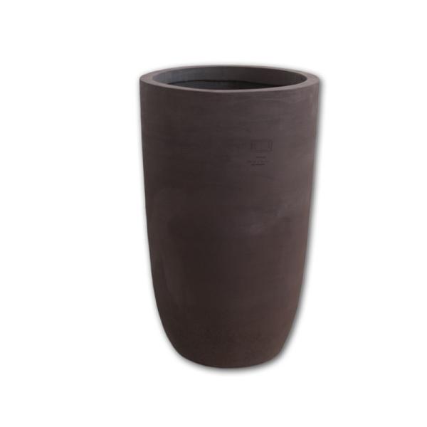 Moderne hohe graue Impruneta Vase